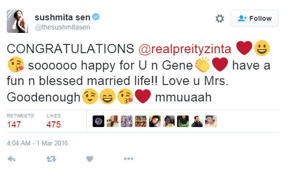 Preity Zinta wedding Sushmita Sen Kabir Bedi