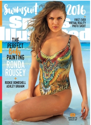  2016 Sports Illustrated Swimsuit cover, Ashley Graham, model Hailey Clauson,  Ronda Rousey 