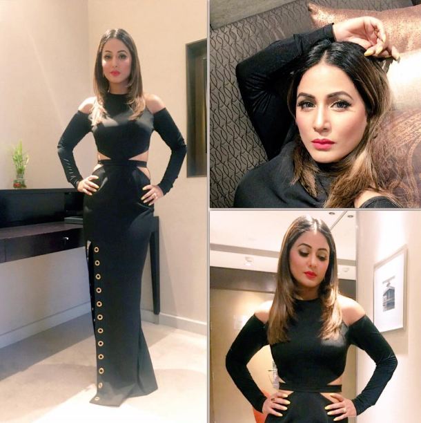 She looked ultra glamorous! Explaining the occasion on which she chose to wear this piece she wrote: "All set to host the beautiful evening for ACC cements Delhi."