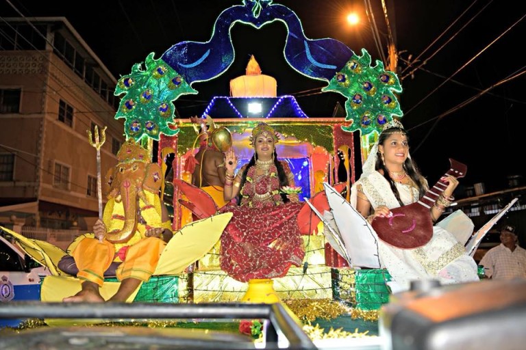 Guyana Colorful Diwali Motorcade brings Hindus on streets